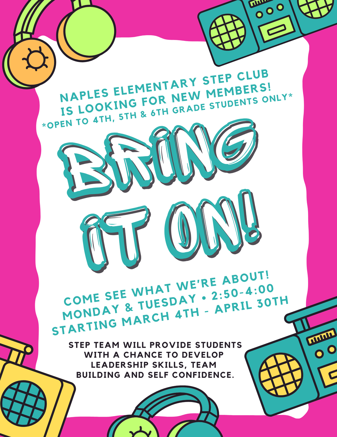 Step Team Flyer